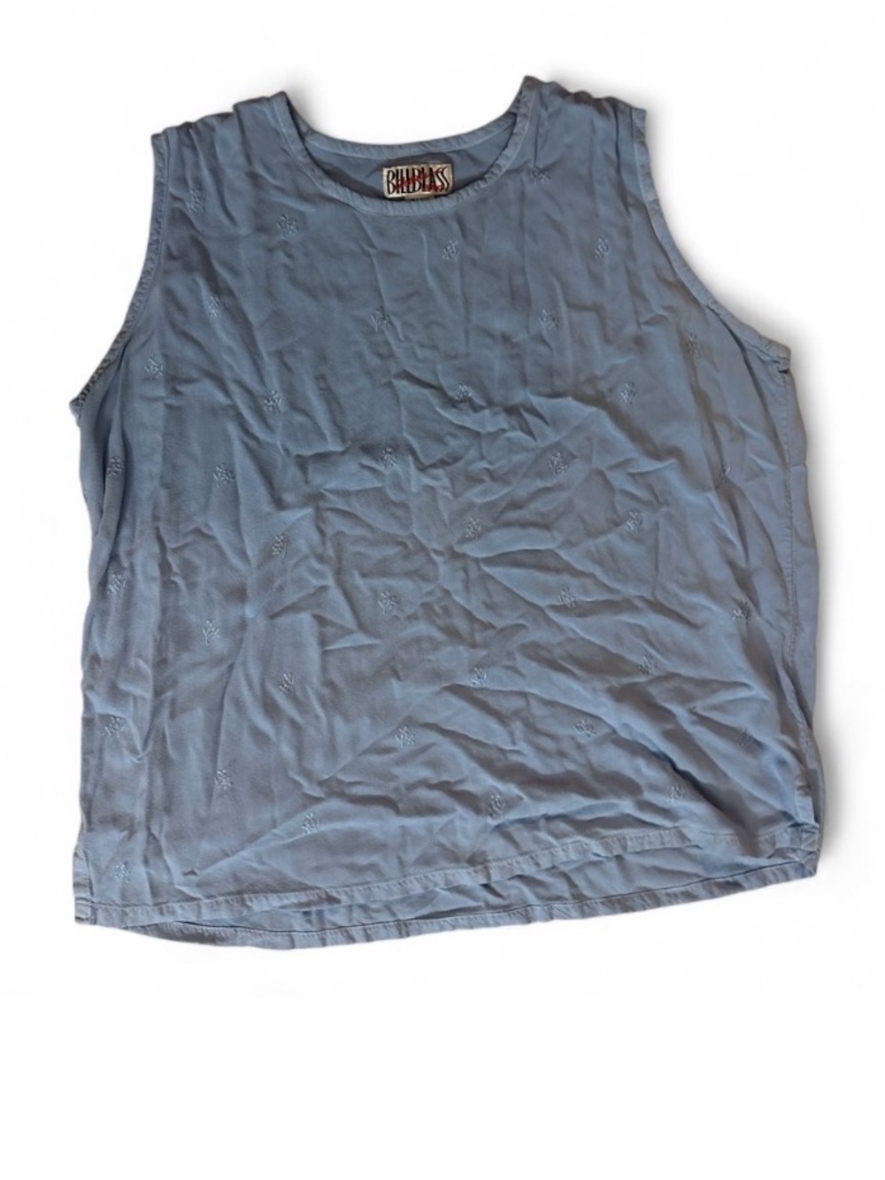 Bill Blass Light Blue Sleeveless Tank Top